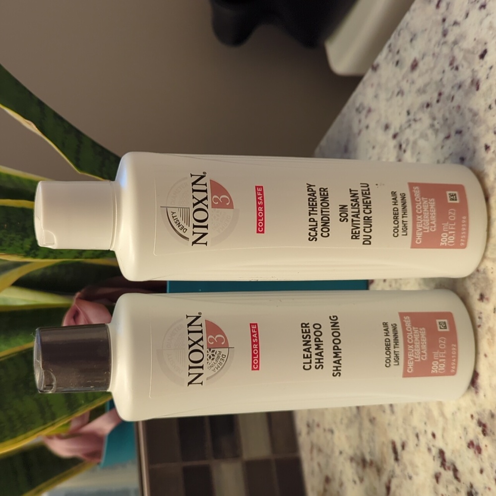Nioxin thinning shampoo and conditioner